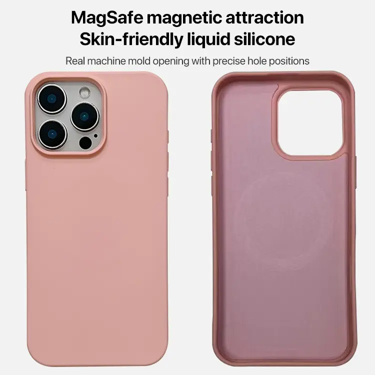 Liquid Silicone Phone MagSafe Case For Iphone 16, 16 Plus, 16 Pro, 16 Pro Max - Image 3