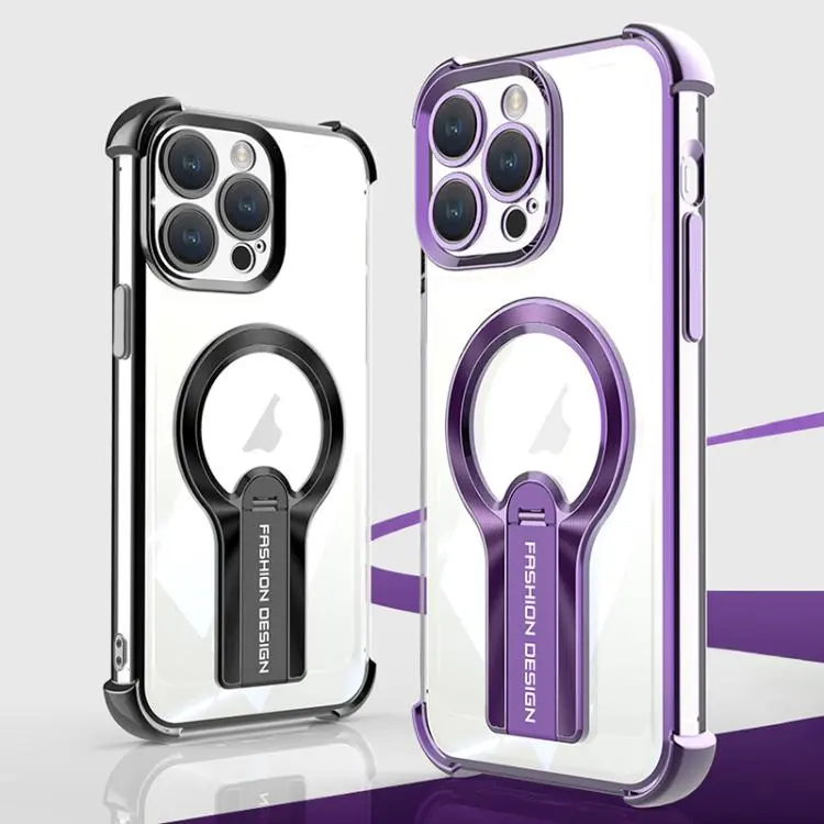 Shockproof Electroplating MagSafe Holder Phone Case iPhone For Iphone 13, 13 Pro, 13 Pro Max - Image 2