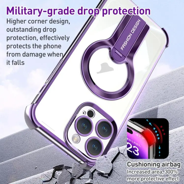 Shockproof Electroplating MagSafe Holder Phone Case iPhone For Iphone 13, 13 Pro, 13 Pro Max - Image 5