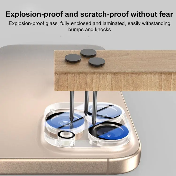 XDcase Silkscreen Integrated Tempered Glass Back Camera Film Iphone 13 - 17 Series - Image 8